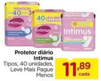 Carrefour Protetor diário Intimus oferta