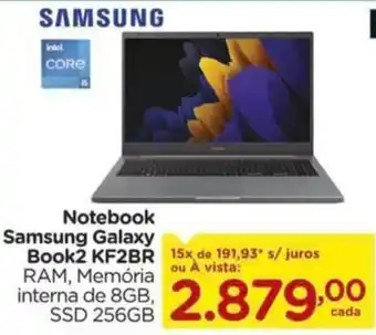 Carrefour Notebook Samsung Galaxy Book2 KF2BR oferta