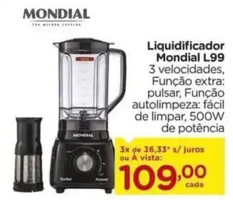 Carrefour Liquidificador Mondial L99 oferta