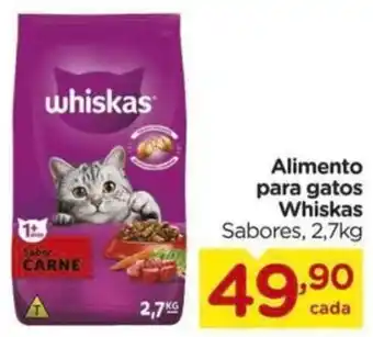 Carrefour Alimento para gatos Whiskas Sabores, 2,7kg oferta