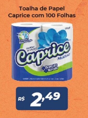 Toalha de Papel Caprice com 100 folhas