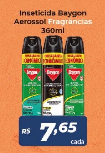 Atakarejo Inseticida Baygon Aerossol Fragrancias 360ml oferta
