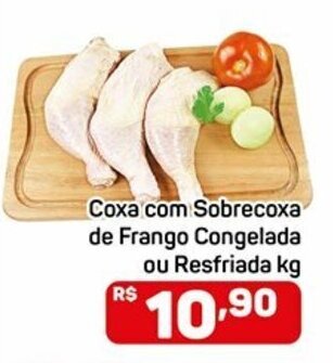 Compre Bem Coxa com Sobrecoxa de Frango Congelada ou Resfriada 1kg oferta
