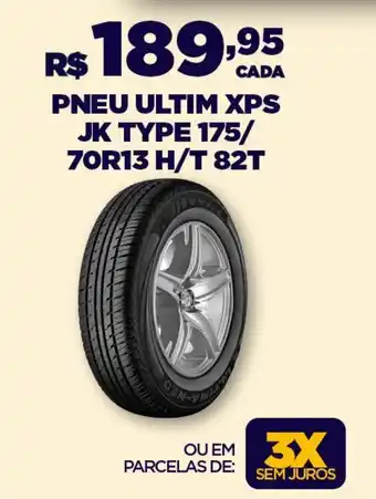 DB Supermercados PNEU ULTIM XPS JK TYPE 175/ 70R13 H/T 82T oferta
