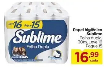 Carrefour Papel higiênico Sublime oferta