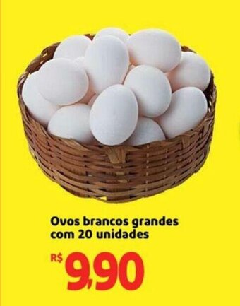 Extra Supermercado Ovos Brancos grandes com 20 unidades oferta