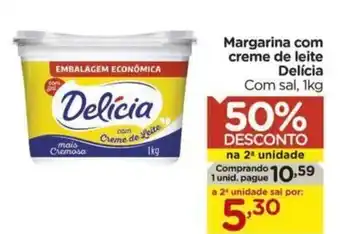 Carrefour Margarina com creme de leite Delícia Com sal, 1kg oferta