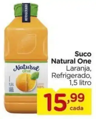 Carrefour Suco Natural One Laranja, Refrigerado, 1,5 litro oferta