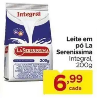 Carrefour Leite em pó La Serenissima Integral, 200g oferta