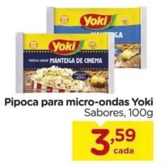 Carrefour Pipoca para micro-ondas Yoki Sabores, 100g oferta