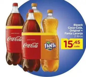 Carrefour Bipack Coca-Cola, Original + Fanta Laranja 2 litros oferta