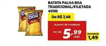 Batata Palha Boa Tradicional Filetada 400g