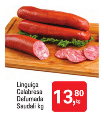 Mineirão Atacarejo Linguica Calabresa Defumada Saudali 1kg oferta