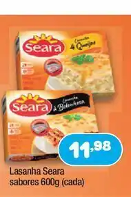Costazul Supermercados Lasanha seara sabores 600g (cada) oferta