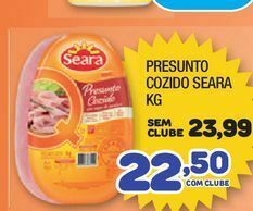 Costazul Supermercados Presunto cozido seara kg oferta