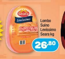 Costazul Supermercados Lombo suíno levíssimo seara kg oferta