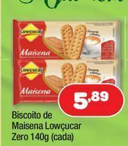 Costazul Supermercados Biscoito de maisena lowçucar zero 140g (cada) oferta