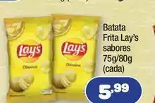 Batata frita lay’s sabores 75g/80g (cada)