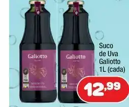 Costazul Supermercados Suco de uva galiotto 1l (cada) oferta