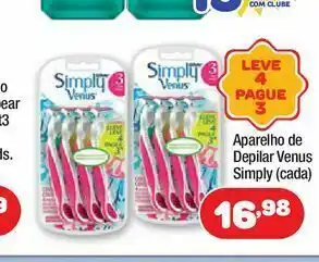 Costazul Supermercados Aparelho de depilar venus simply (cada) oferta