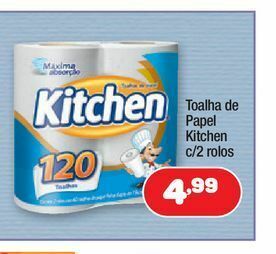 Toalha de papel kitchen c/2 rolos