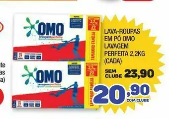 Costazul Supermercados Lava-roupas em pó omo lavagem perfeita 2,2kg (cada oferta