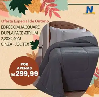 Nivalmix EDREDOM JACQUARD DUPLA FACE ATRIUM 2.20x2.40m CINZA-JOLITEX oferta