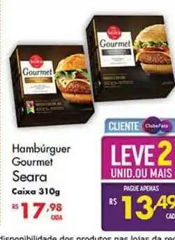 Muffato Hambúrguer Gourmet Seara 310g oferta