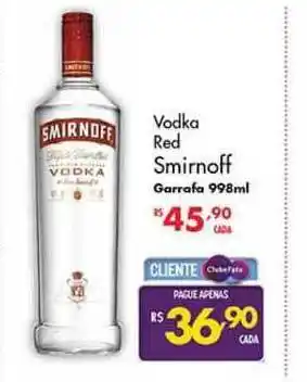 Muffato Vodka Red Smirnoff 998ml oferta