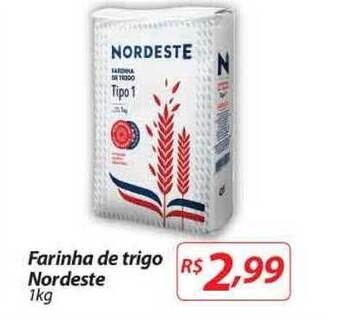 Nacional Farinha De Trigo Nordeste 1kg oferta