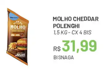 Molho Cheddar Polenghi 1.5kg - cx 4 bis