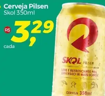 Frangolândia Cerveja Pilsen Skol 350ml oferta