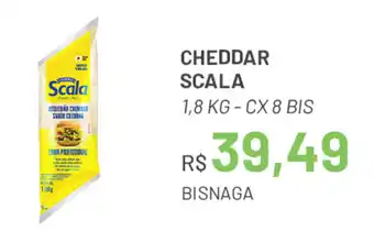 Cheddar Scala 1.8kg - cx 8 bix