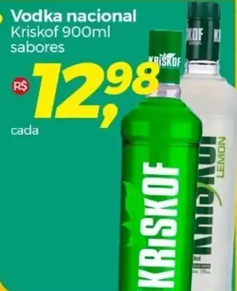 Frangolândia Vodka nacional Kriskof 900ml sabores oferta