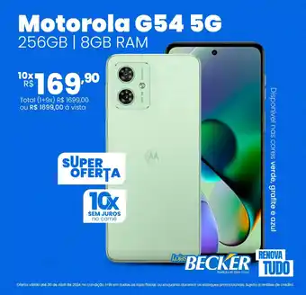 Lojas Becker Motorola G54 5G 256GB | 8GB RAM oferta