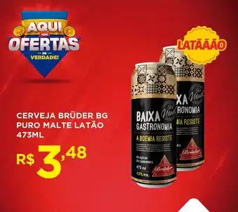 Apoio Mineiro CERVEJA BRÜDER BG PURO MALTE LATÃO 473ML oferta