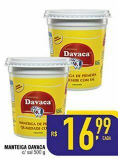 Mercantil Rodrigues Manteiga davaca 500g oferta