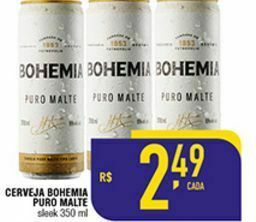 Mercantil Rodrigues Cerveja bohemia puro malte 350ml oferta