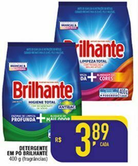 Detergente em pó brilhante 400g