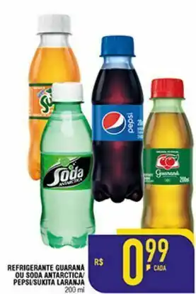 Mercantil Rodrigues Refrigerante guaraná ou soda antarctica/pepsi/sukita laranja 200ml oferta