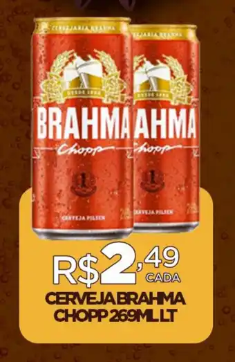 DB Supermercados CERVEJA BRAHMA CHOPP 269ML LT oferta