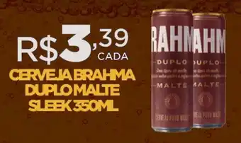 DB Supermercados CERVEJA BRAHMA DUPLO MALTE SLEEK 350ML oferta