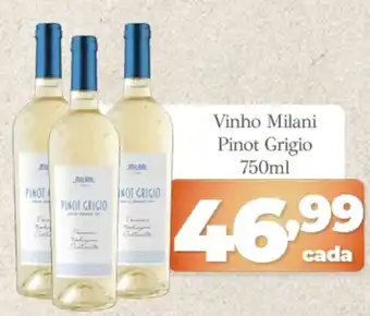 X Supermercados Vinho Milani Pinot Grigio 750ml oferta