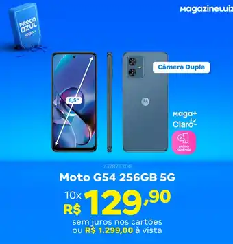 Magalu Moto G54 256GB 5G oferta
