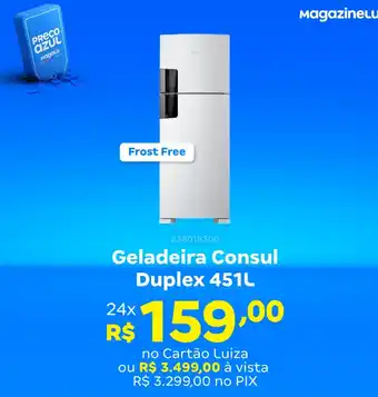 Geladeira Consul Duplex 451L