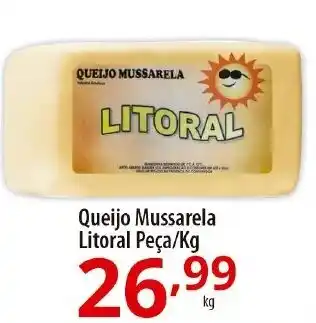Akki Atacadista Queijo Mussarela Litoral Peça/Kg oferta