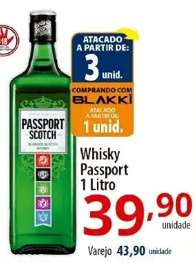Akki Atacadista Whisky Passport 1 Litro oferta