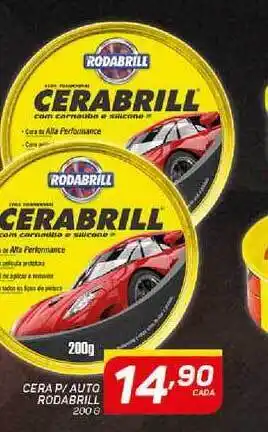 Cera P Auto Rodabrill 200g