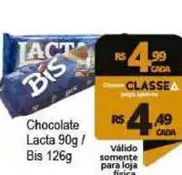 Delta Supermercados Chocolate Lacta Bis 90g/126g oferta