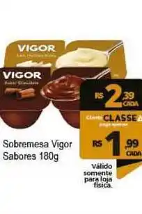 Delta Supermercados Sobremesa Vigor Sabores 180g oferta